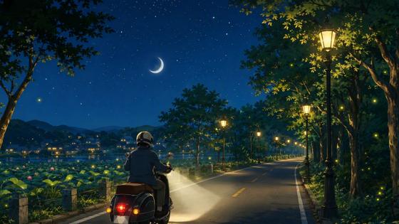 夏 · 萤火虫路灯
