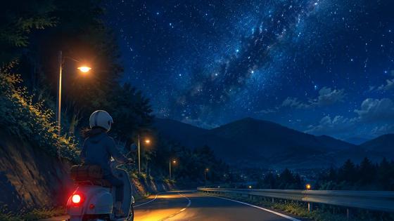 秋 · 银河山路
